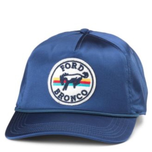 American Needle Men's FORD Navy Bronco Blazer Adjustable Hat NWT - Picture 1 of 12